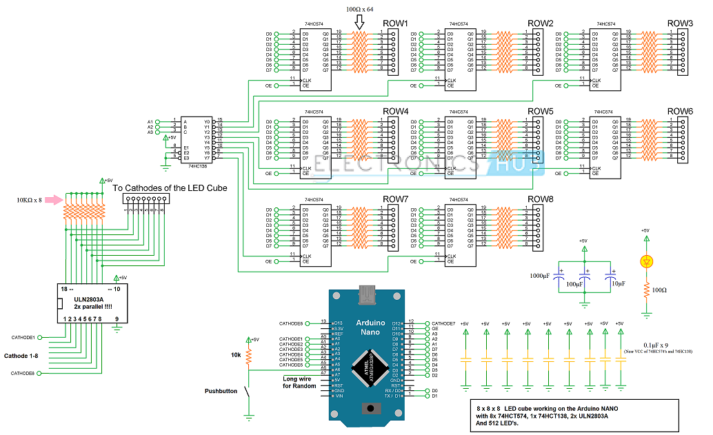 Led Cube Schematic